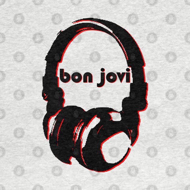 Bon Jovi: Headphones by Maries Papier Bleu